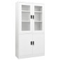 vidaXL Armario de oficina de acero blanco 90x40x180 cm vidaXL Armario de oficina de acero blanco 90x40x180 cm