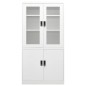 vidaXL Armario de oficina de acero blanco 90x40x180 cm vidaXL Armario de oficina de acero blanco 90x40x180 cm