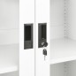 vidaXL Armario de oficina de acero blanco 90x40x180 cm vidaXL Armario de oficina de acero blanco 90x40x180 cm