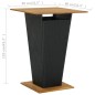 vidaXL Set de muebles de bar de jardín 5 pzas y cojines ratán PE negro vidaXL Set de muebles de bar de jardín 5 pzas y cojines ratán PE negro
