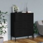 vidaXL Armario de almacenamiento acero negro 80x35x101,5 cm vidaXL Armario de almacenamiento acero negro 80x35x101,5 cm