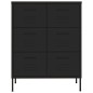 vidaXL Armario de almacenamiento acero negro 80x35x101,5 cm vidaXL Armario de almacenamiento acero negro 80x35x101,5 cm