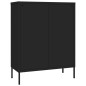 vidaXL Armario de almacenamiento acero negro 80x35x101,5 cm vidaXL Armario de almacenamiento acero negro 80x35x101,5 cm