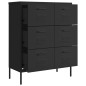 vidaXL Armario de almacenamiento acero negro 80x35x101,5 cm vidaXL Armario de almacenamiento acero negro 80x35x101,5 cm