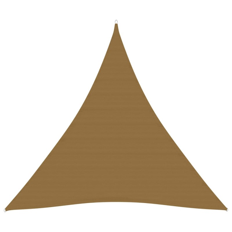 vidaXL Toldo de vela HDPE gris taupe 160 g/m² 5x5x5 m vidaXL Toldo de vela HDPE gris taupe 160 g/m² 5x5x5 m