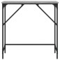 vidaXL Mesa consola madera de ingeniería gris Sonoma 75x32x75 cm