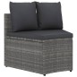 vidaXL Set de sofás de jardín 6 piezas y cojines ratán sintético gris vidaXL Set de sofás de jardín 6 piezas y cojines ratán sintético gris
