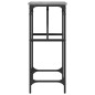 vidaXL Mesa consola madera de ingeniería gris Sonoma 75x32x75 cm