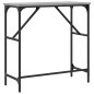 vidaXL Mesa consola madera de ingeniería gris Sonoma 75x32x75 cm