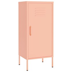 vidaXL Armario de almacenamiento acero rosa 42,5x35x101,5 cm