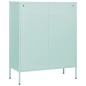 vidaXL Armario de cajones de acero verde mint 80x35x101,5 cm