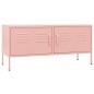 vidaXL Mueble para TV de acero rosa 105x35x50 cm
