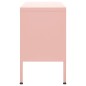 vidaXL Mueble para TV de acero rosa 105x35x50 cm