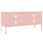 vidaXL Mueble para TV de acero rosa 105x35x50 cm