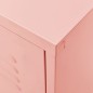 vidaXL Mueble para TV de acero rosa 105x35x50 cm