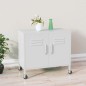 vidaXL Armario de almacenamiento acero blanco 60x35x56 cm vidaXL Armario de almacenamiento acero blanco 60x35x56 cm