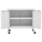vidaXL Armario de almacenamiento acero blanco 60x35x56 cm vidaXL Armario de almacenamiento acero blanco 60x35x56 cm