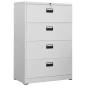 vidaXL Armario archivador de acero gris claro 90x46x134 cm vidaXL Armario archivador de acero gris claro 90x46x134 cm