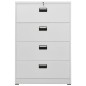 vidaXL Armario archivador de acero gris claro 90x46x134 cm vidaXL Armario archivador de acero gris claro 90x46x134 cm