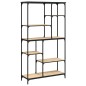 vidaXL Estantería madera ingeniería acero roble Sonoma 99x35,5x176 cm vidaXL Estantería madera ingeniería acero roble Sonoma 99x35,5x176 cm