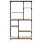 vidaXL Estantería madera ingeniería acero roble Sonoma 99x35,5x176 cm vidaXL Estantería madera ingeniería acero roble Sonoma 99x35,5x176 cm