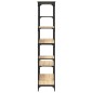 vidaXL Estantería madera ingeniería acero roble Sonoma 99x35,5x176 cm vidaXL Estantería madera ingeniería acero roble Sonoma 99x35,5x176 cm