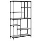 vidaXL Estantería madera de ingeniería acero Sonoma gris 99x35,5x176cm
