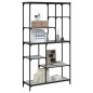 vidaXL Estantería madera de ingeniería acero Sonoma gris 99x35,5x176cm