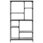 vidaXL Estantería madera de ingeniería acero Sonoma gris 99x35,5x176cm