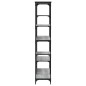 vidaXL Estantería madera de ingeniería acero Sonoma gris 99x35,5x176cm