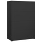 vidaXL Armario archivador de acero antracita 90x46x134 cm
