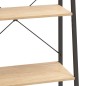 vidaXL Estantería de pie 5 baldas marrón claro y negro 56x35x174 cm vidaXL Estantería de pie 5 baldas marrón claro y negro 56x35x174 cm
