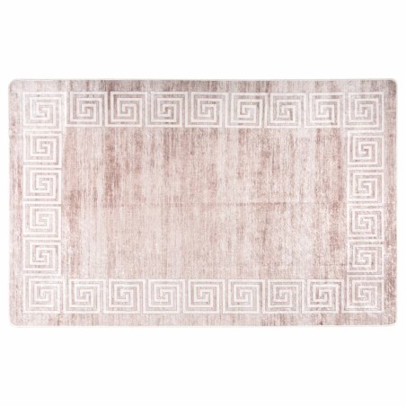 vidaXL Alfombra lavable antideslizante beige 160x230 cm