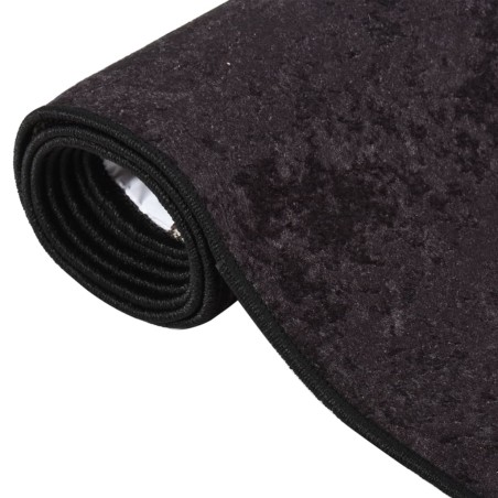 vidaXL Alfombra lavable antideslizante gris antracita 160x230 cm