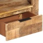 vidaXL Mueble para TV de madera maciza de mango rugosa 110x30x40 cm