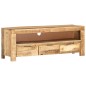 vidaXL Mueble para TV de madera maciza de mango rugosa 110x30x40 cm
