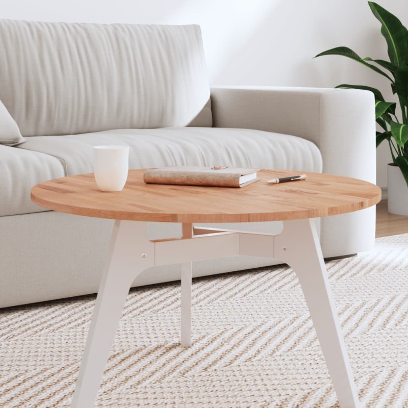 vidaXL Tablero redondo de madera maciza de haya Ø70x1,5 cm vidaXL Tablero redondo de madera maciza de haya Ø70x1,5 cm