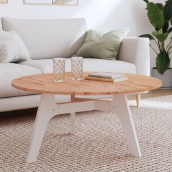 vidaXL Tablero redondo de madera maciza de haya Ø90x1,5 cm