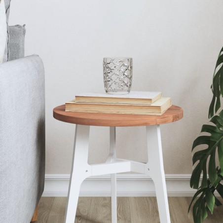 vidaXL Tablero redondo de madera maciza de haya Ø30x1,5 cm