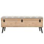 vidaXL Banco de almacenaje madera maciza de abeto 110 cm vidaXL Banco de almacenaje madera maciza de abeto 110 cm