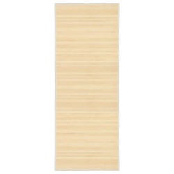 vidaXL Alfombra de bambú color natural 80x200 cm