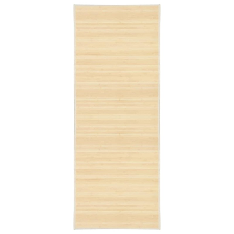 vidaXL Alfombra de bambú color natural 80x200 cm