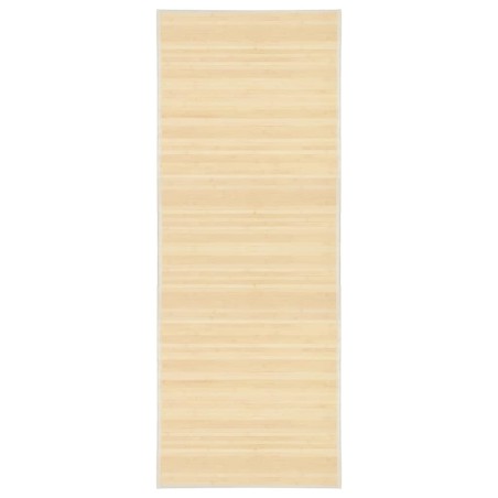 vidaXL Alfombra de bambú color natural 80x200 cm