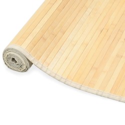 vidaXL Alfombra de bambú color natural 80x200 cm