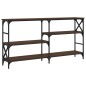 vidaXL Mesa consola madera de ingeniería marrón roble 150x29x76,5 cm
