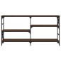 vidaXL Mesa consola madera de ingeniería marrón roble 150x29x76,5 cm