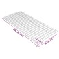 vidaXL Somier de láminas con 24 listones 90x200 cm