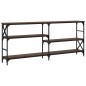 vidaXL Mesa consola madera de ingeniería marrón roble 180x29x76,5 cm vidaXL Mesa consola madera de ingeniería marrón roble 180x29x76,5 cm