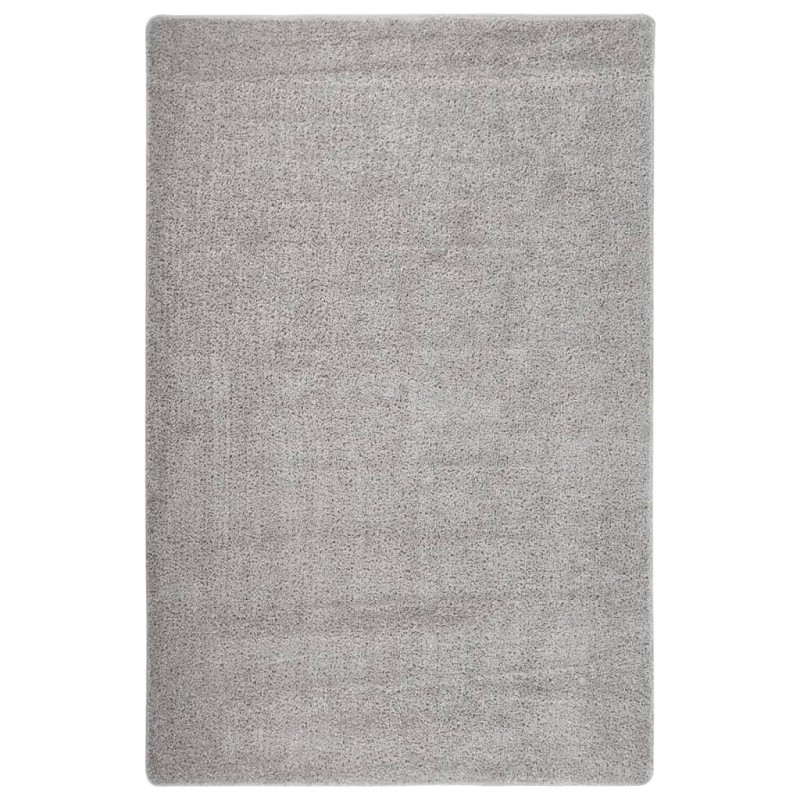 vidaXL Alfombra peluda antideslizante gris claro 200x290 cm vidaXL Alfombra peluda antideslizante gris claro 200x290 cm