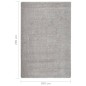 vidaXL Alfombra peluda antideslizante gris claro 200x290 cm vidaXL Alfombra peluda antideslizante gris claro 200x290 cm